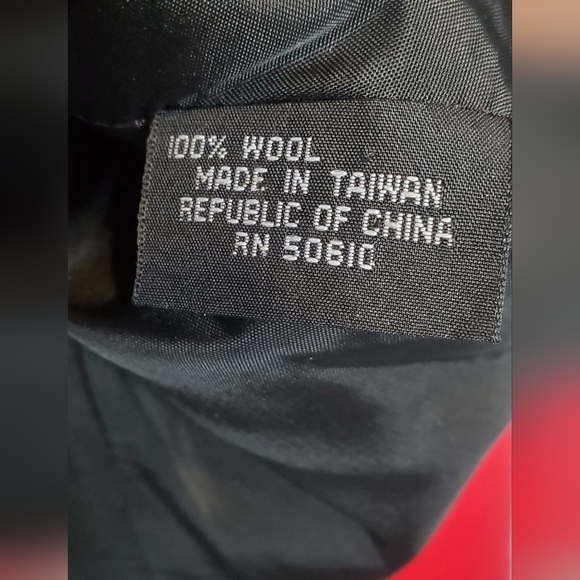 Kasper A.S.L Wool Cropped Red & Gold Blazer Jacket Size 10 Dress Coat - Picture 5 of 7